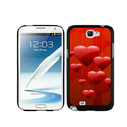 Valentine Hang Love Samsung Galaxy Note 2 Cases DRV - Click Image to Close